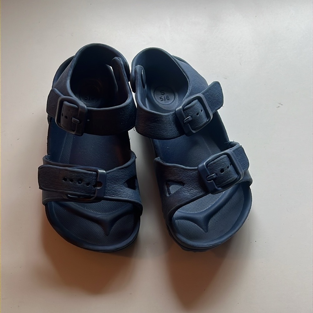 Navy sandals